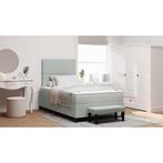 vidaXL Boxspring bed met matras Lichtgrijs 120 x 200 cm, Verzenden