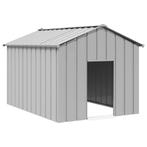 vidaXL Hondenhok met dak 113x153x101 cm gegalvaniseerd staal, Dieren en Toebehoren, Verzenden, Nieuw