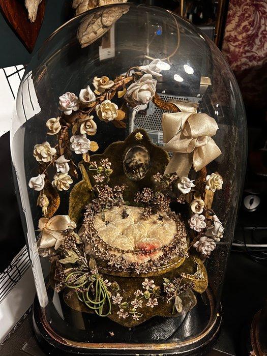 Stolp - Diverse materialen. Waaronder glazen stolp -, Antiek en Kunst, Curiosa en Brocante