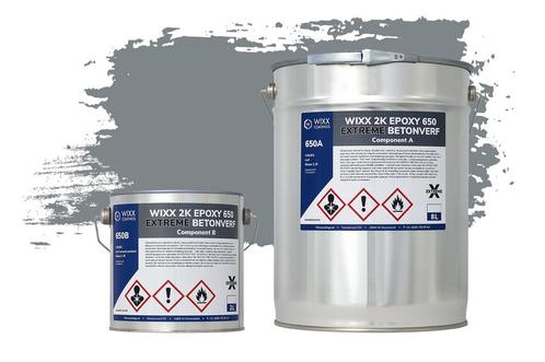 Wixx 2K Epoxy 650 Extreme Betoncoating RAL 7046 | Telegrijs, Doe-het-zelf en Bouw, Verf, Beits en Lak, Nieuw, Verzenden