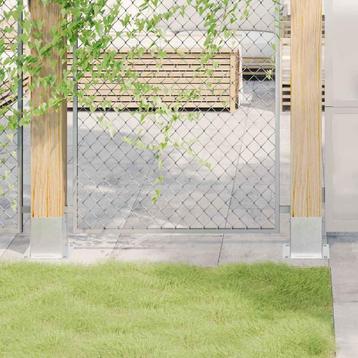 vidaXL Spokkels vierkant 12 st gegalvaniseerd staal, Tuin en Terras, Palen, Balken en Planken, Verzenden, Nieuw