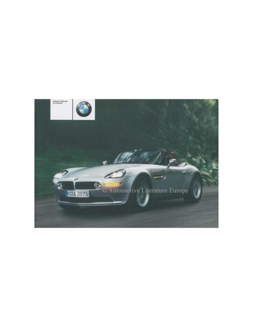 2002 BMW Z8 INSTRUCTIEBOEKJE ENGELS (USA), Autos : Divers, Modes d'emploi & Notices d'utilisation