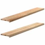 vidaXL Vensterbanken 2 st onbehandeld 160x30x2 cm massief, Doe-het-zelf en Bouw, Verzenden, Nieuw