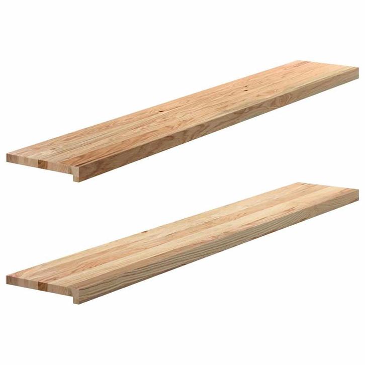 vidaXL Vensterbanken 2 st onbehandeld 160x30x2 cm massief, Doe-het-zelf en Bouw, Raamkozijnen en Schuifdeuren, Nieuw, Verzenden