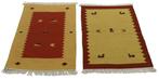 2x Kelim - Vloerkleed - 90 cm - 60 cm - Natuurf Colin, Huis en Inrichting, Stoffering | Tapijten en Vloerkleden, Nieuw