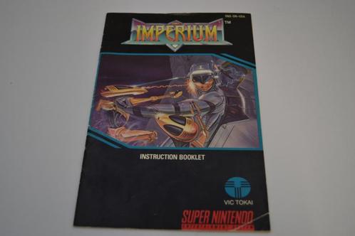 Imperium (SNES USA MANUAL), Consoles de jeu & Jeux vidéo, Consoles de jeu | Nintendo Consoles | Accessoires