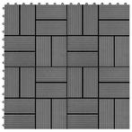 vidaXL Terrastegels 30x30 cm 1 m² HKC grijs 11 st, Doe-het-zelf en Bouw, Verzenden, Nieuw