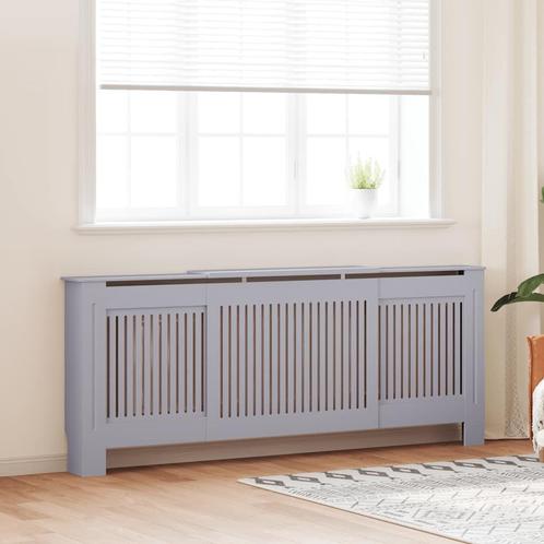 vidaXL Radiatorombouw 205 cm MDF grijs, Doe-het-zelf en Bouw, Verwarming en Radiatoren, Nieuw, Verzenden