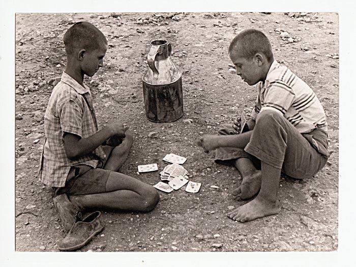 Hubertus Hierl - Die Kartenspieler von Kalambaka (1962), Antiek en Kunst, Kunst | Designobjecten