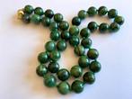 18 karaat (750) goud - Zuid-Afrikaanse jade - Halsketting, Antiek en Kunst