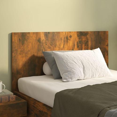 vidaXL Tête de lit Chêne fumé 120x1,5x80 cm Bois, Maison & Meubles, Chambre à coucher | Lits, Neuf, Envoi