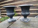 Vase jardiniere grey cast Medicis style pot de fleur -