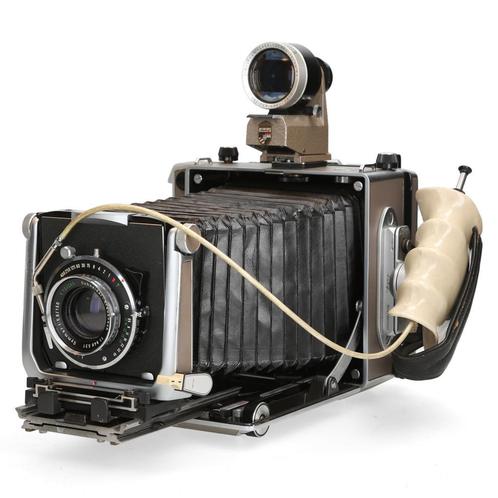Linhof 4x5 Super Technica-V camera + Grip Schneider Xenar, TV, Hi-fi & Vidéo, Appareils photo numériques, Enlèvement ou Envoi