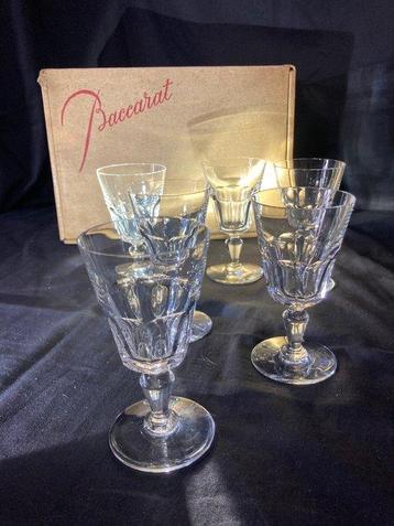 Baccarat - Service à boisson (6) - Verres à vin Blanc modèle