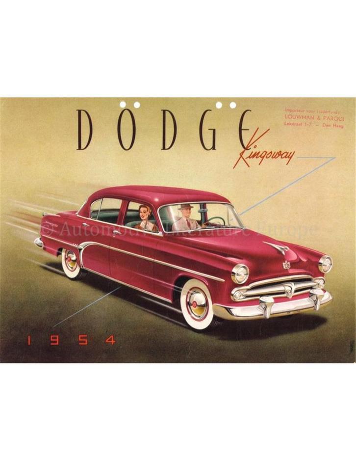 1954 DODGE KINGSWAY BROCHURE ENGELS (USA), Boeken, Auto's | Folders en Tijdschriften