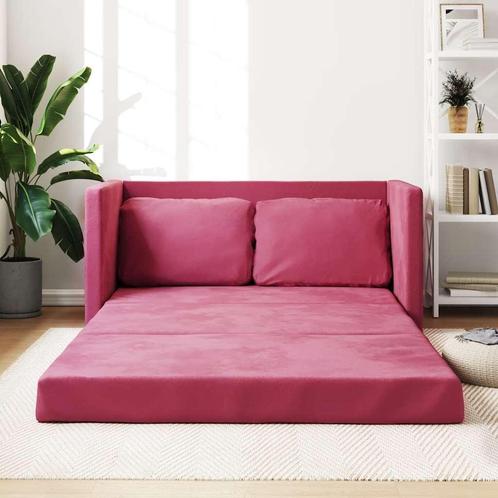 vidaXL Slaapbank vloermodel 2-in-1 122x204x55 cm fluweel, Huis en Inrichting, Zetels | Zetels, Nieuw, Verzenden