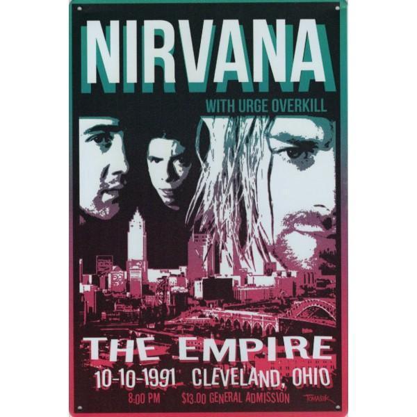 Wandbord -  Nirvana With Urge Overkill The Empire 1991, Huis en Inrichting, Woonaccessoires | Wanddecoraties, Nieuw