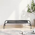 vidaXL Hondenbed verhoogd S textileen zwart, Dieren en Toebehoren, Honden-accessoires, Verzenden, Nieuw