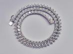 Halsketting - 14 karaat Witgoud - 20.14ct. tw. Diamant, Handtassen en Accessoires, Kettingen, Nieuw