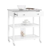 2dekans | SoBuy Keukentrolley op wielen, kookeiland met, Ophalen of Verzenden