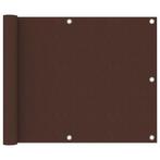 vidaXL Ãcran de balcon Marron 75x500 cm Tissu Oxford, Verzenden, Neuf