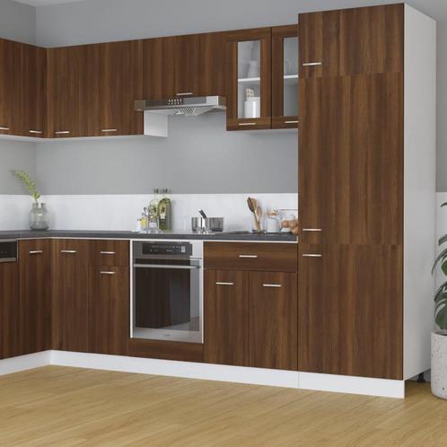vidaXL Vitrinekast hangend Lyon 60x31x60 cm bewerkt hout, Huis en Inrichting, Kasten | Overige, Nieuw, Verzenden