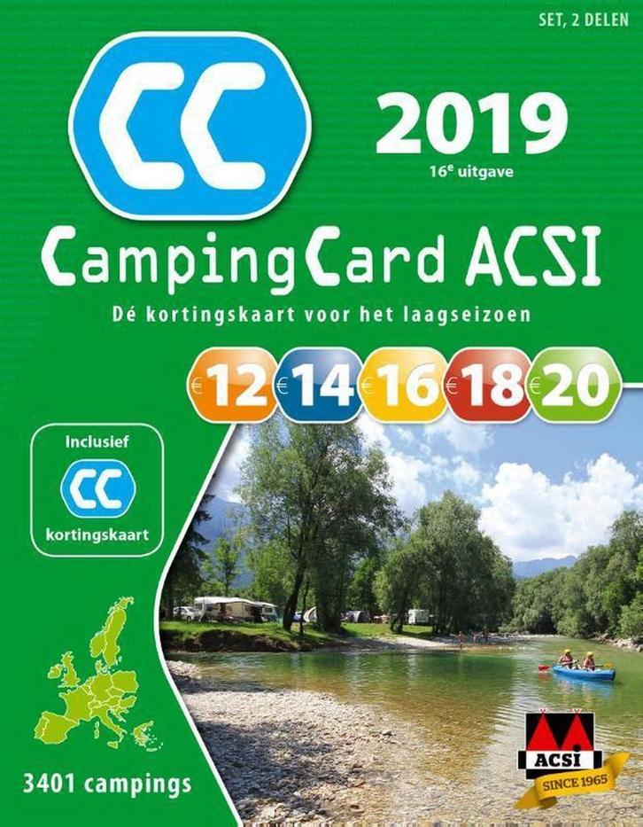 ACSI CampingCard set / 2019 / ACSI Campinggids 9789492023674, Boeken, Reisgidsen, Gelezen, Verzenden