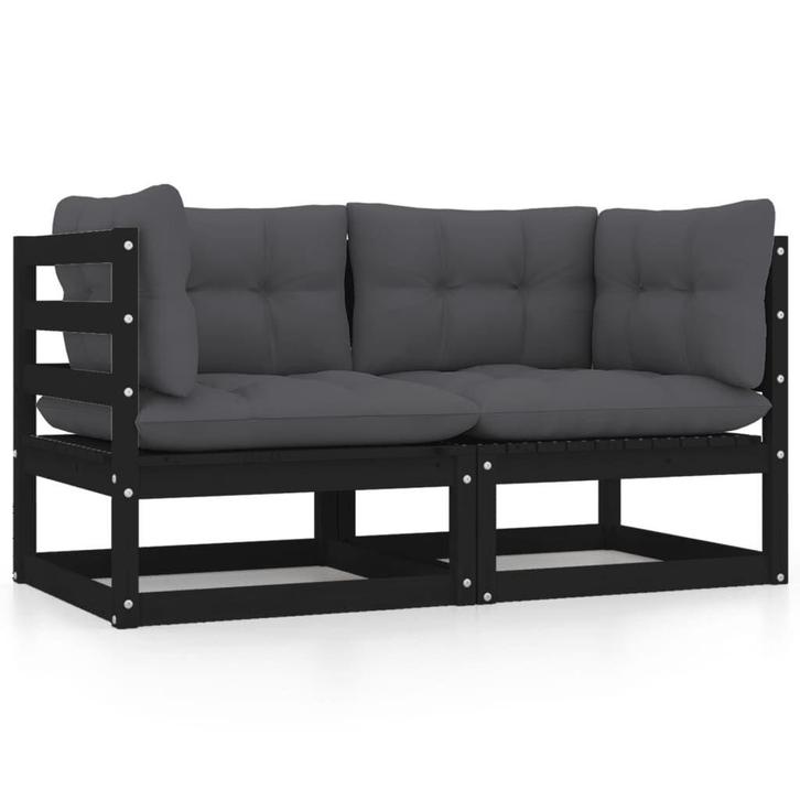 Tuinbank Zwart Hout | Retour Deal | Outdoor Genieten, Tuin en Terras, Tuinbanken, Nieuw, Hout, Verzenden