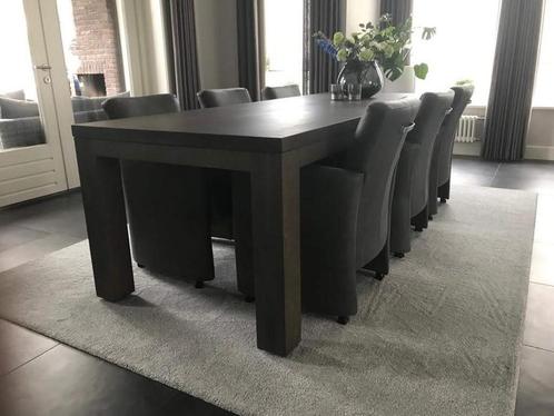 Set van 6 leren eetkamerfauteuils - met armleuning en, Huis en Inrichting, Stoelen, Overige kleuren, Nieuw, Leer, Ophalen of Verzenden