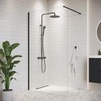 Douchewand Florida 120 x 200 cm Zwart – Inloopdouche 8 mm, Doe-het-zelf en Bouw, Verzenden, Nieuw