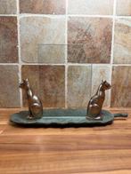 Fotolijst - Glas, Brons - Art Deco Twin-Cat, Antiek en Kunst