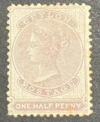 Ceylon 1857/1864 - SG#18 CV £350 - 1/2d Dull mauve, Postzegels en Munten, Gestempeld