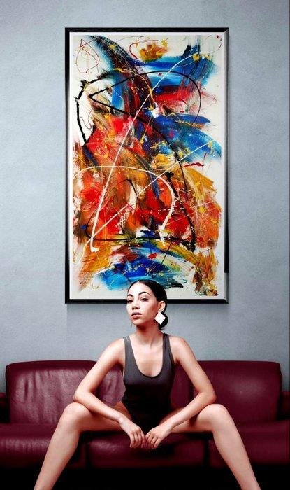 Luc Mora - Red breath - XXL, Antiquités & Art, Art | Objets design