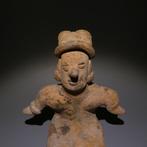 Colima, Westkust Mexico Terracotta Zittend figuur. 11,5 cm