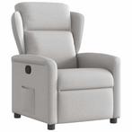 vidaXL Fauteuil verstelbaar stof wolk grijs, Verzenden, Nieuw