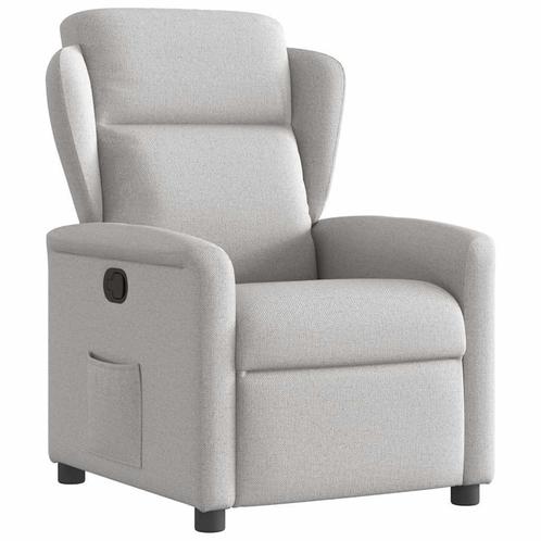 vidaXL Fauteuil verstelbaar stof wolk grijs, Huis en Inrichting, Fauteuils, Nieuw, Verzenden