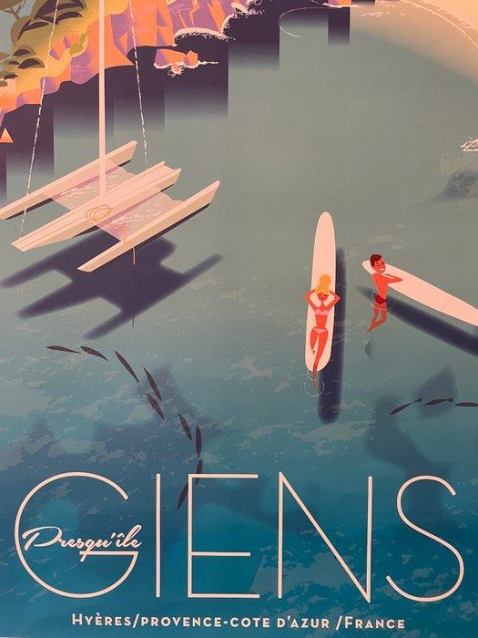 Monsieur Z - Affiche de Tourisme Hyères - La presquîle de, Antiek en Kunst, Kunst | Tekeningen en Fotografie