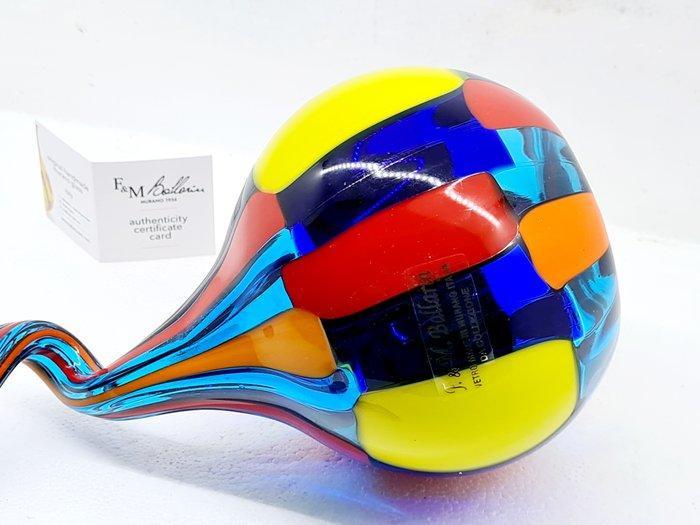 F&M Ballarin - Vaas - Glas, Antiquités & Art, Antiquités | Verre & Cristal