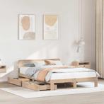 vidaXL Bedframe zonder matras massief grenenhout 150x200 cm, Huis en Inrichting, Slaapkamer | Bedden, Verzenden, Nieuw