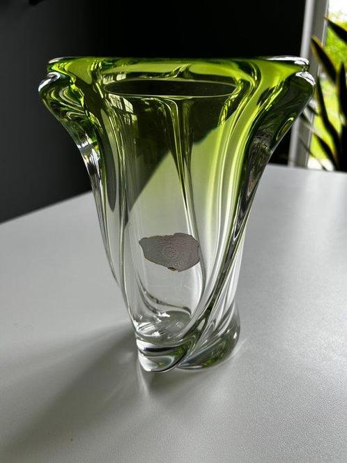 Val Saint Lambert - René Delvenne - Vaas -  Mullet  -, Antiek en Kunst, Antiek | Glaswerk en Kristal