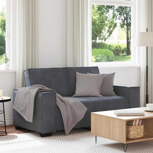 vidaXL Tweezitsbank 120 cm fluweel donkergrijs, Huis en Inrichting, Zetels | Zetels, Nieuw, Verzenden