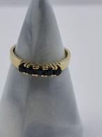 Ring - 14 karaat Geel goud -  0.25 tw. Saffier, Bijoux, Sacs & Beauté, Bijoux anciens