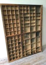 Rek - letterbak in hout - printers letter tray