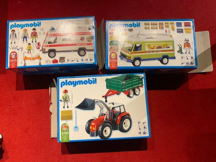 Playmobil - Figuur - Lot: ambulance, winkelbus/markt en, Antiquités & Art, Antiquités | Autres Antiquités