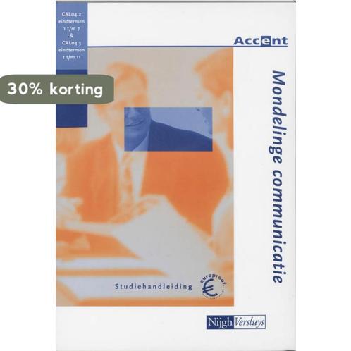 Mondelinge communicatie / Studiehandleiding / Accent, Boeken, Schoolboeken, Gelezen, Verzenden