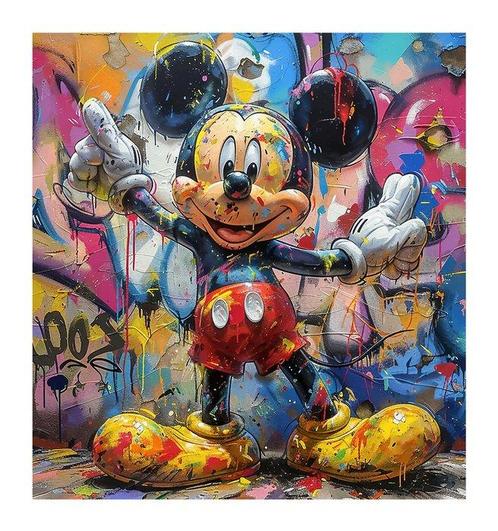 Alberto Ricardo (XXI) - Mickey Mouse, Antiquités & Art, Art | Peinture | Moderne