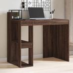 vidaXL Bureau 103,5x56,5x94 cm bewerkt hout bruin, Huis en Inrichting, Bureaus, Verzenden, Nieuw