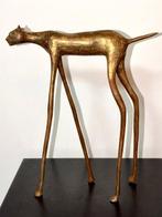 Abdoulaye Derme - sculptuur, Chat élancé contemporain - 28