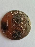 Nederland. 1 Gulden 19??, geslagen op te klein muntplaatje,