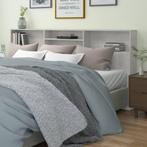vidaXL Hoofdbordkast 220x19x103,5 cm betongrijs, Huis en Inrichting, Slaapkamer | Bedden, Verzenden, Nieuw